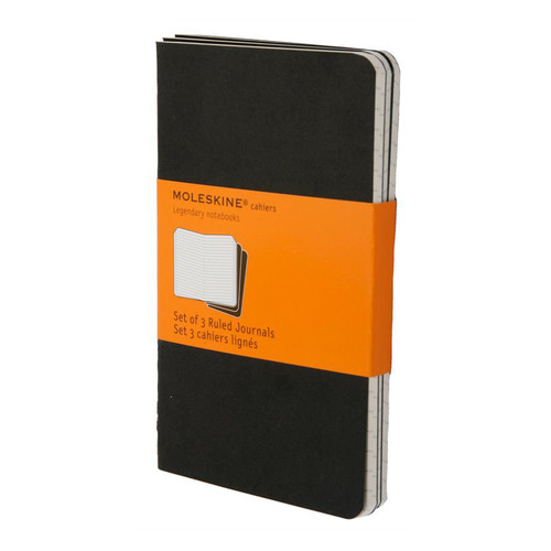 

Блокнот Moleskine CAHIER JOURNAL 64стр в линейку черный [qp311]