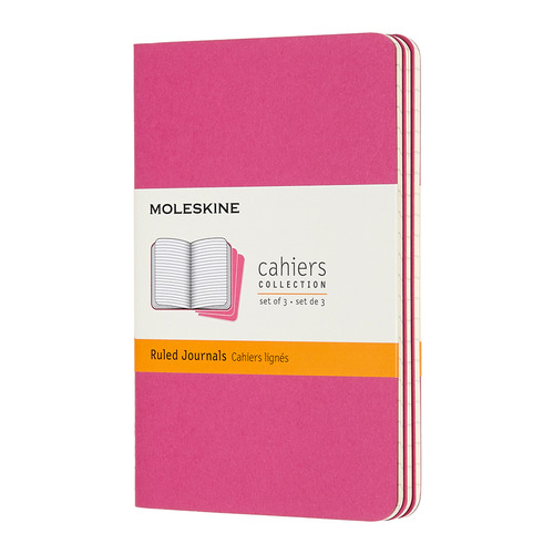 

Блокнот Moleskine Cahier Journal 64стр в линейку розовый неон [ch011d17]