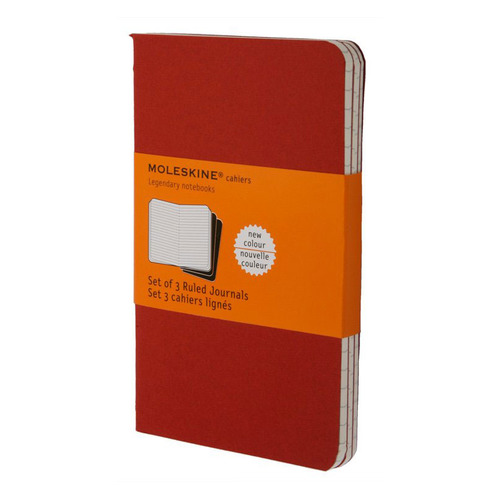 

Блокнот Moleskine Cahier journal, 64стр, в линейку, клюквенный [ch111]