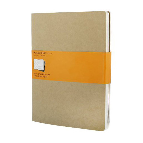 

Блокнот Moleskine CAHIER JOURNAL 120стр в линейку бежевый [qp421]