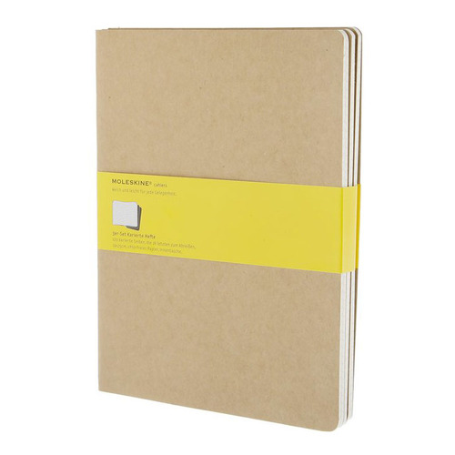 

Блокнот Moleskine CAHIER JOURNAL, 120стр, в клеточку, бежевый [qp422]
