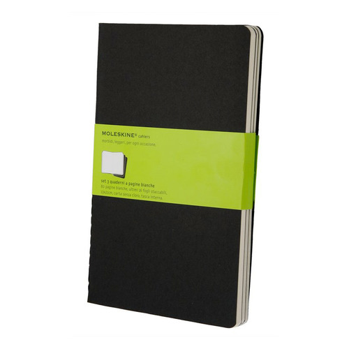 Блокнот Moleskine Cahier journal, 120стр, без разлиновки, черный [qp323]