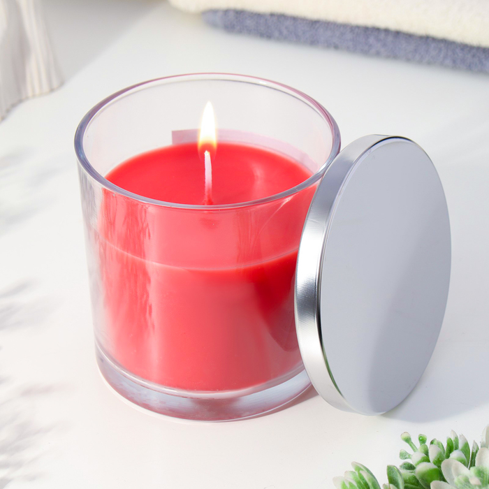 

Свеча ароматическая в стакане "Sweet Strawberry", сладкая земляника, 10х10 см