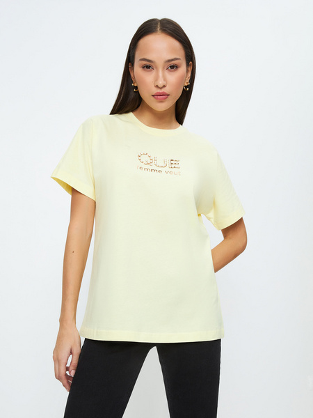 

Футболка женская ZARINA 3121637429 желтая S, Желтый, 3121637429