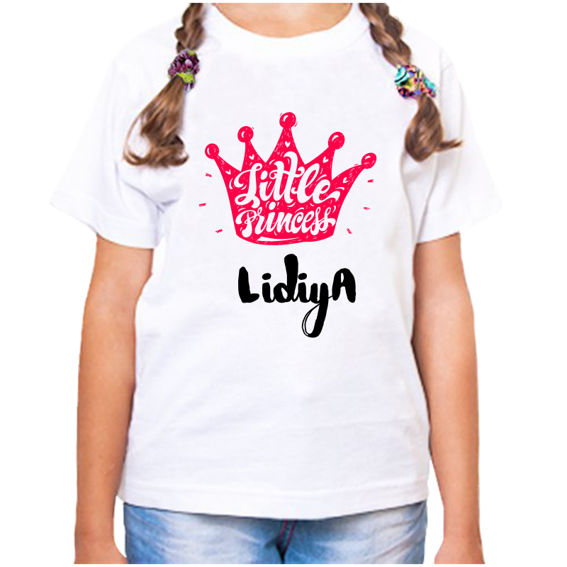 

Футболка девочке белая 38 р-р little princess лидия, Белый, fdd_little_princess_lidiya
