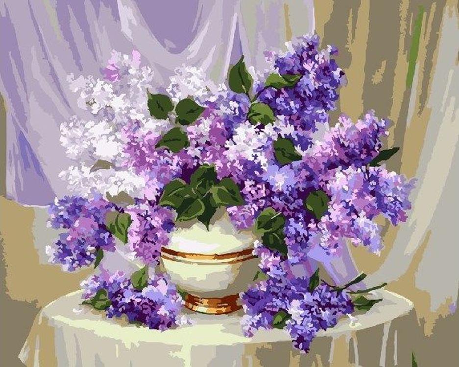 

Картина по номерам Paintboy Волшебная сирень, 40x50 см, Волшебная сирень