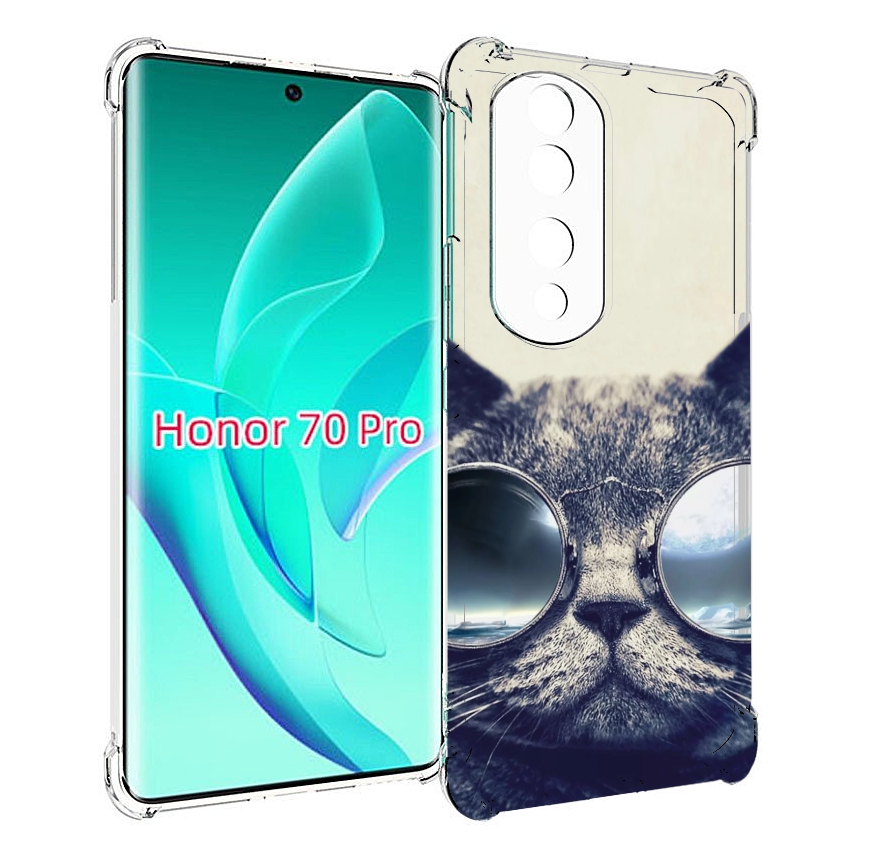

Чехол MyPads Кот-в-очках-2 для Honor 70 Pro / 70 Pro Plus, Прозрачный, Tocco