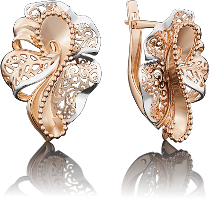 

Серьги женские из золота ЮЗ Платина 02-3937-00-000-1110-48, без вставки, 02-3937-00-000-1110-48