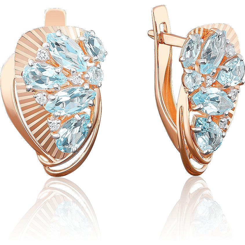 

Серьги женские из золота ЮЗ Платина 02-3936-00-207-1110-46, фианит/топаз, 02-3936-00-207-1110-46