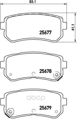 

Тормозные колодки brembo задние дисковые p30068, Колодки тормозные дисковые | зад |