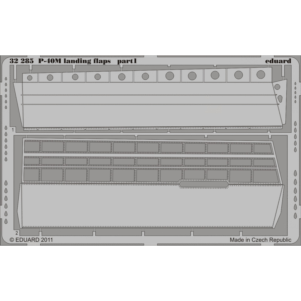 

32285 Eduard 1/32 Фототравление для P-40M landing flaps, Однотонный, 32285