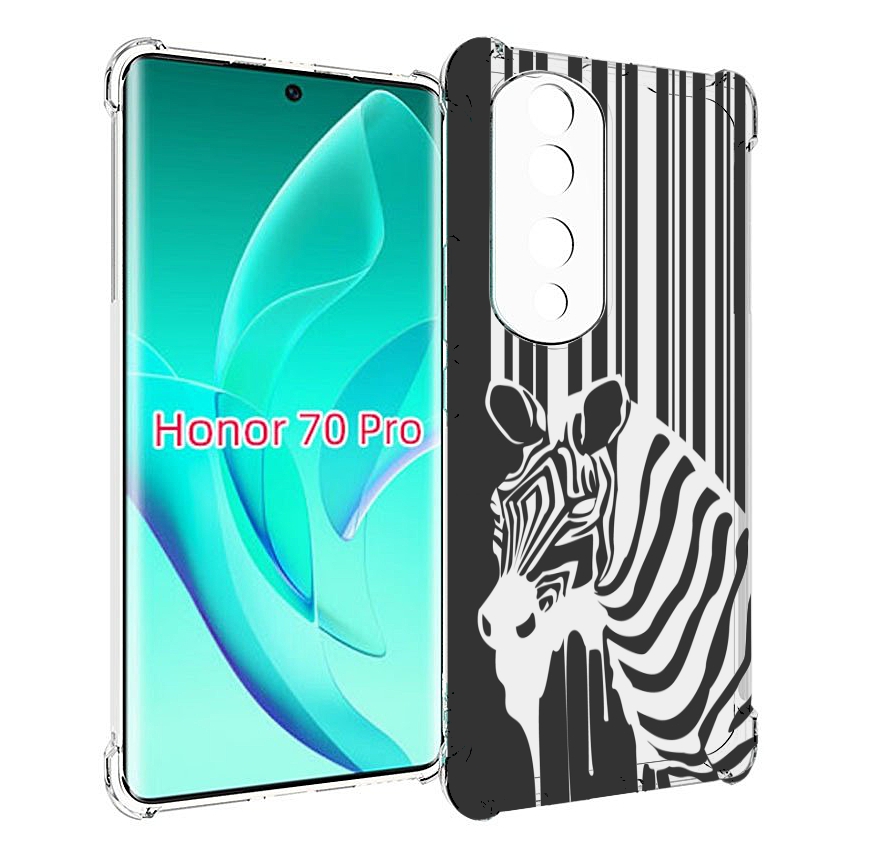 

Чехол MyPads Зебра для Honor 70 Pro / 70 Pro Plus, Прозрачный, Tocco