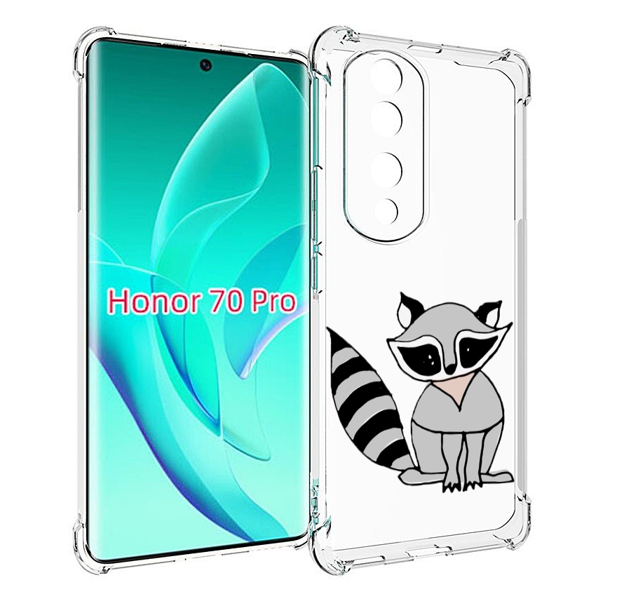 

Чехол MyPads Енотик для Honor 70 Pro / 70 Pro Plus, Прозрачный, Tocco