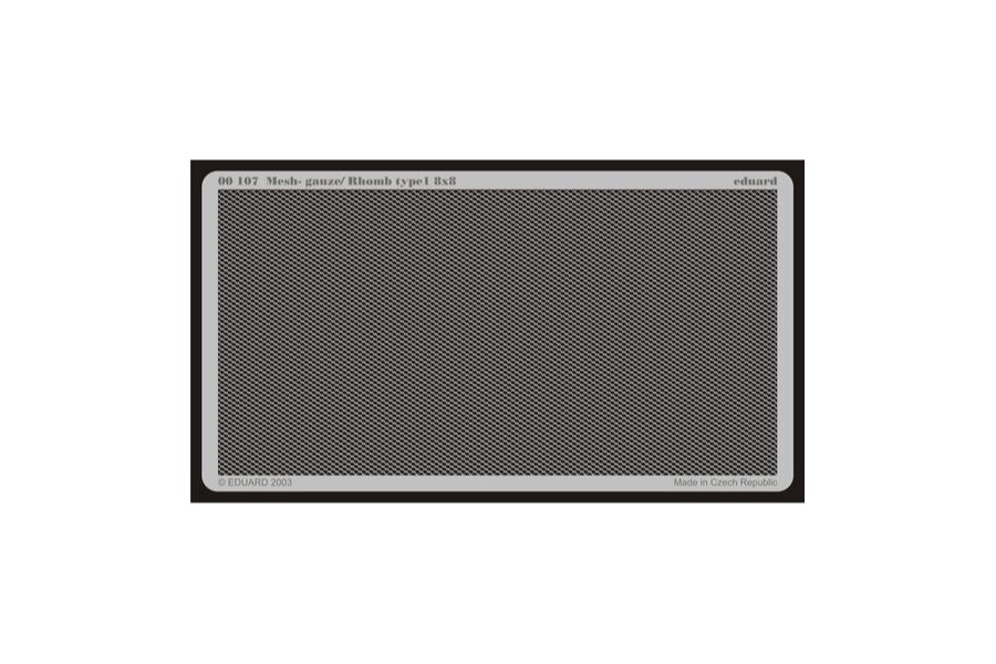 

00107 Eduard Mesh - gauze/rhomb type 18x8, Однотонный, 00107