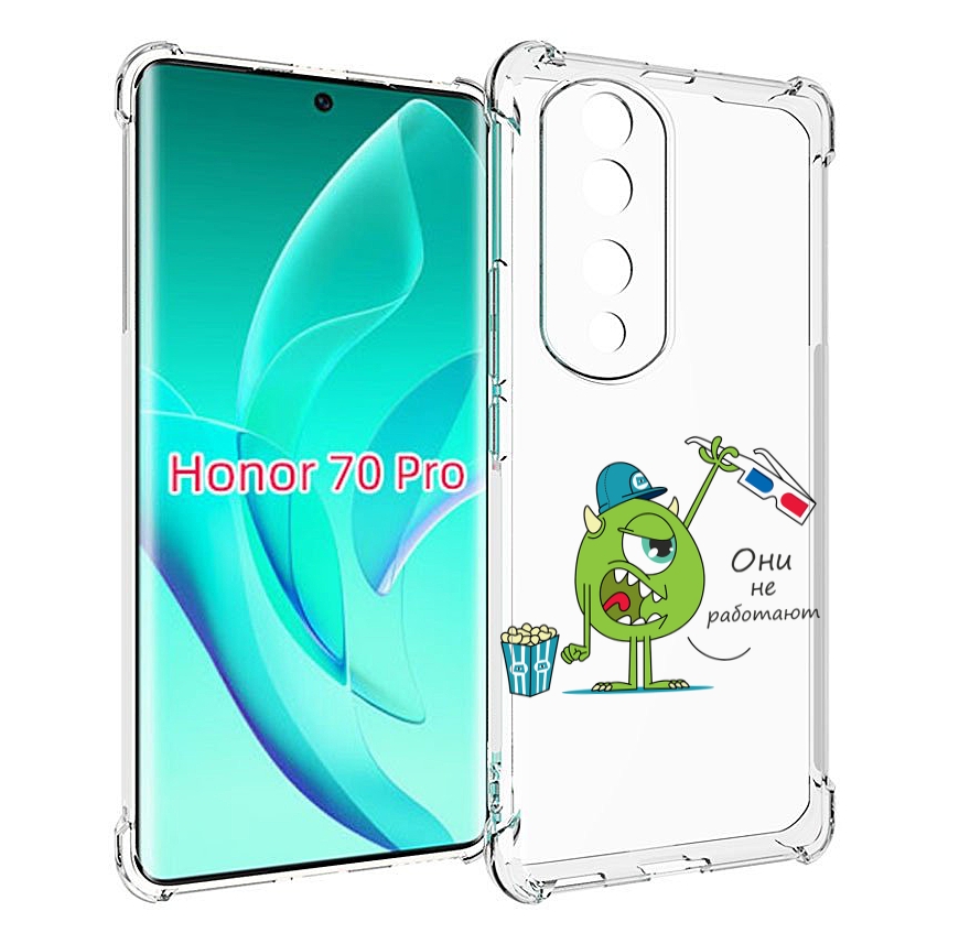 

Чехол MyPads Очки не работают для Honor 70 Pro / 70 Pro Plus, Прозрачный, Tocco
