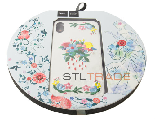 

Накладка HOCO Summery Flowers series protective case для iPhone X, lilac