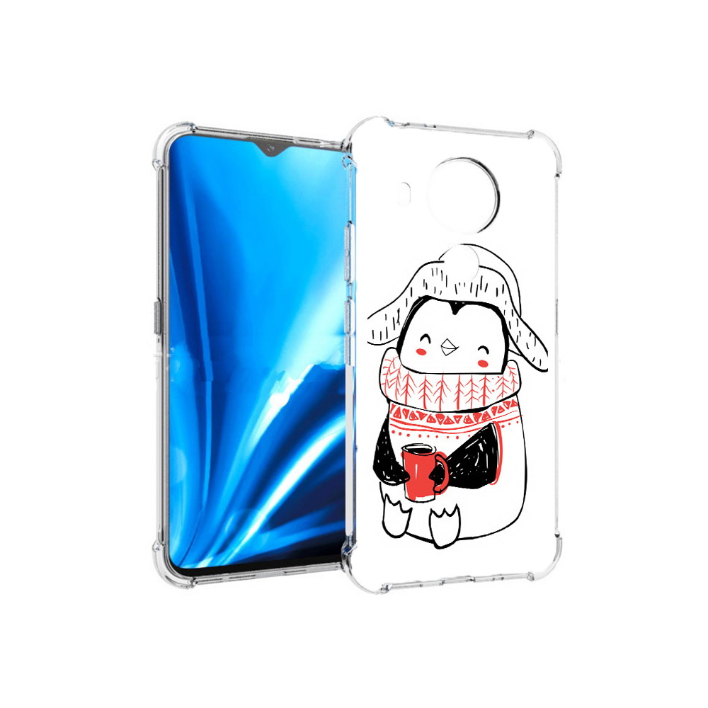 

Чехол MyPads Tocco для Nokia 5.4 Милый пингвин (PT156621.100.115), Прозрачный, Tocco