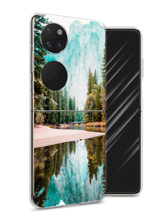 

Чехол Awog на Huawei P50 pocket "Горы 11", Зеленый;голубой, 6107450-4