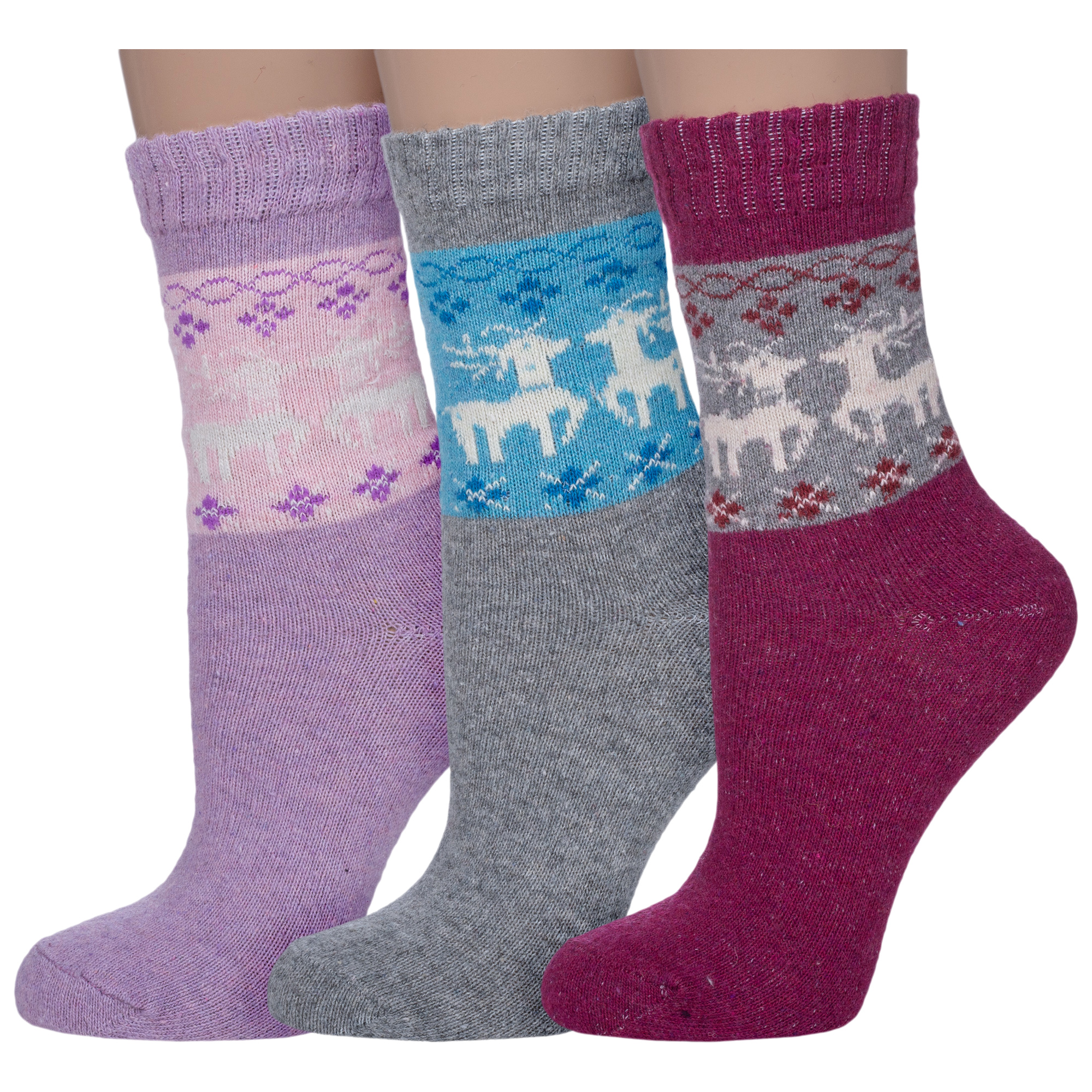 Комплект носков женских Hobby Line 3-64ЖЗ разноцветных 36-40