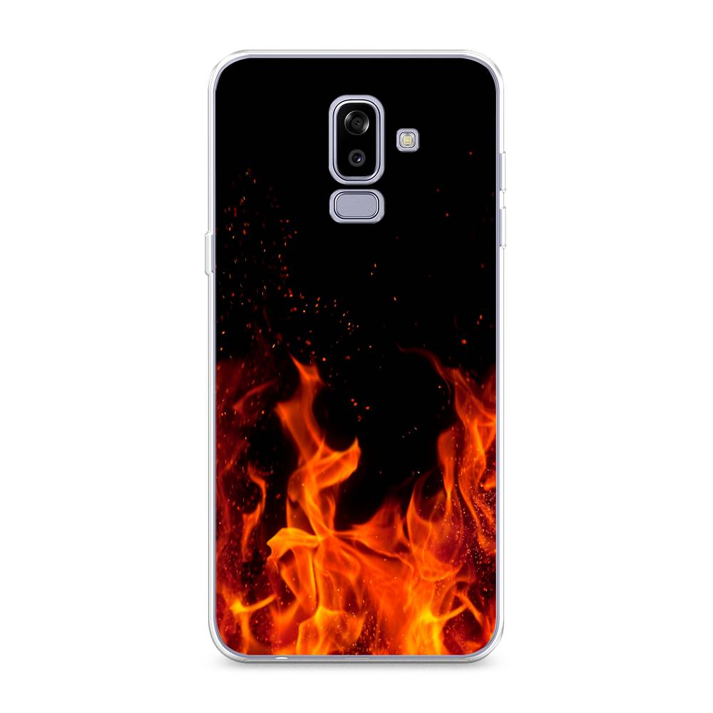 

Чехол Awog на Samsung Galaxy J8 "Все в огне", Оранжевый;черный, 26550-4