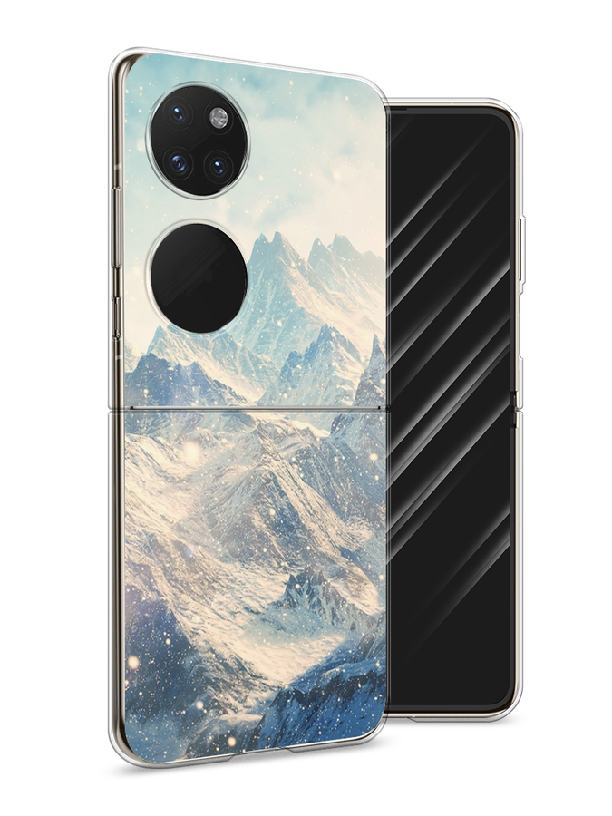 

Чехол Awog на Huawei P50 pocket "Горы 4", Голубой, 6107450-4