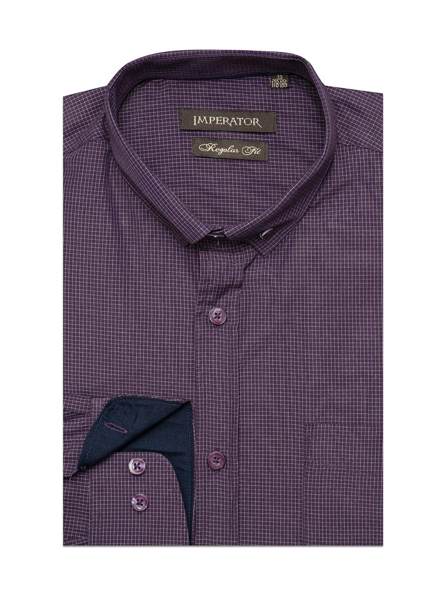Рубашка мужская Imperator Kassel 2-P фиолетовая 44/170-178