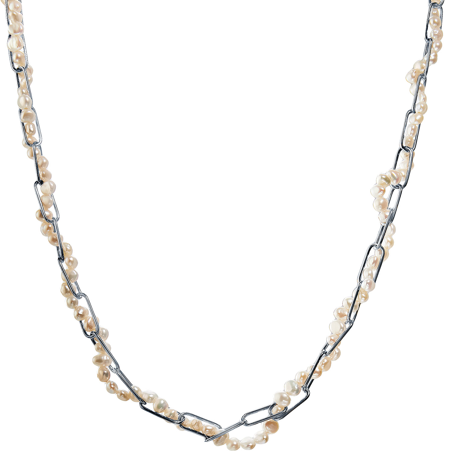 

Колье из серебра с жемчугом 40 см JV SAL2586-KL-WP-001-WG, SAL2586-KL-WP-001-WG