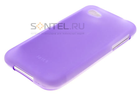

First HTC Силиконовый чехол фиолетовый в тех.уп.