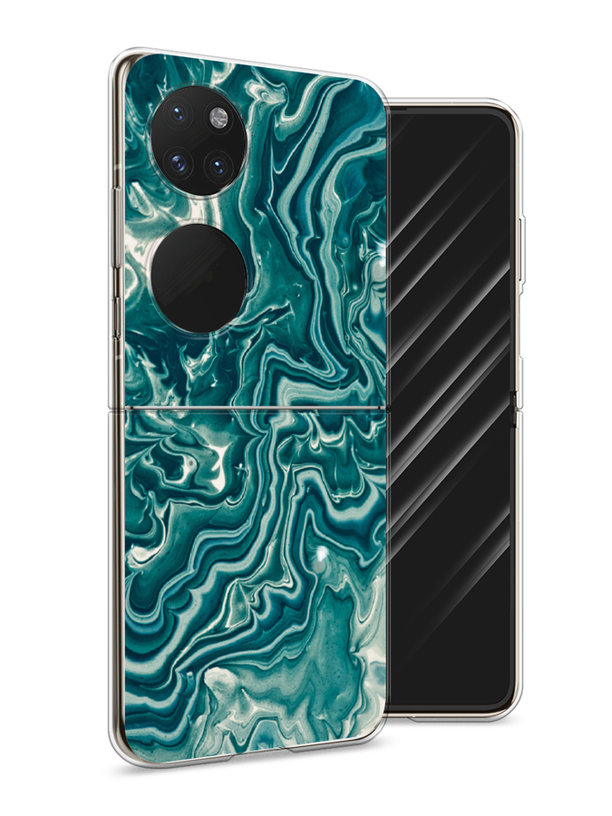 

Чехол Awog на Huawei P50 pocket "Минералы 4", Голубой, 6107450-3