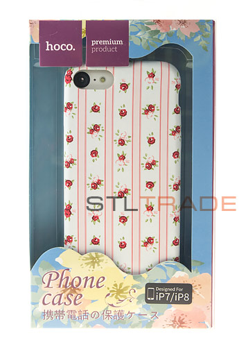 фото Силиконовый чехол hoco flowery series для iphone 7/8 4,7, stripe floral