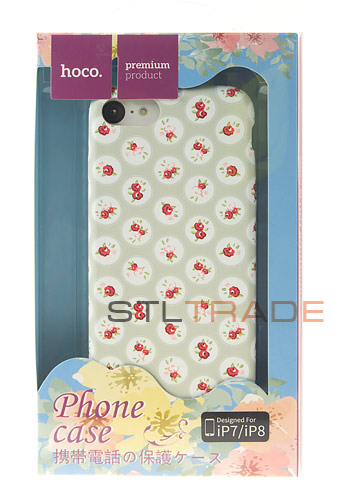 фото Силиконовый чехол hoco flowery series для iphone 7/8 4,7, dots floral