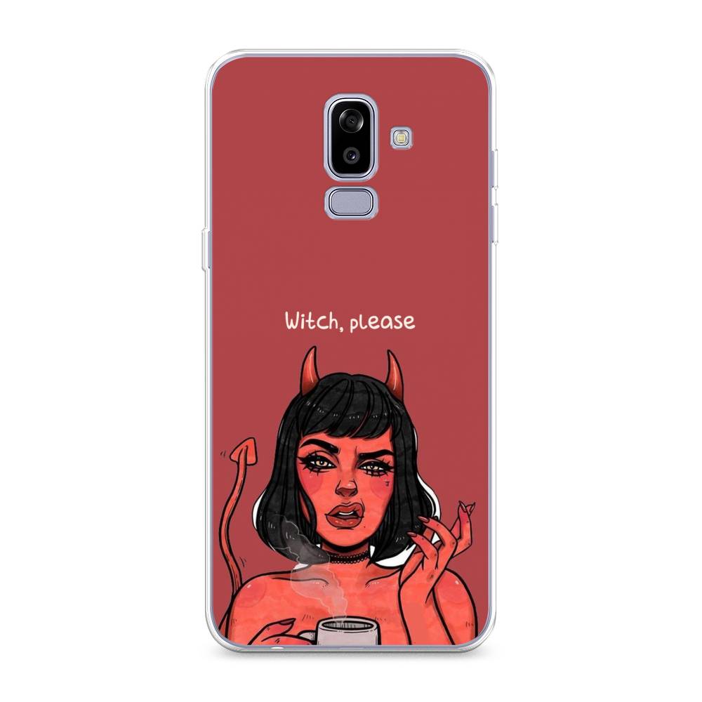 

Чехол Awog на Samsung Galaxy J8 "Evil Girl", Красный;черный, 26550-6