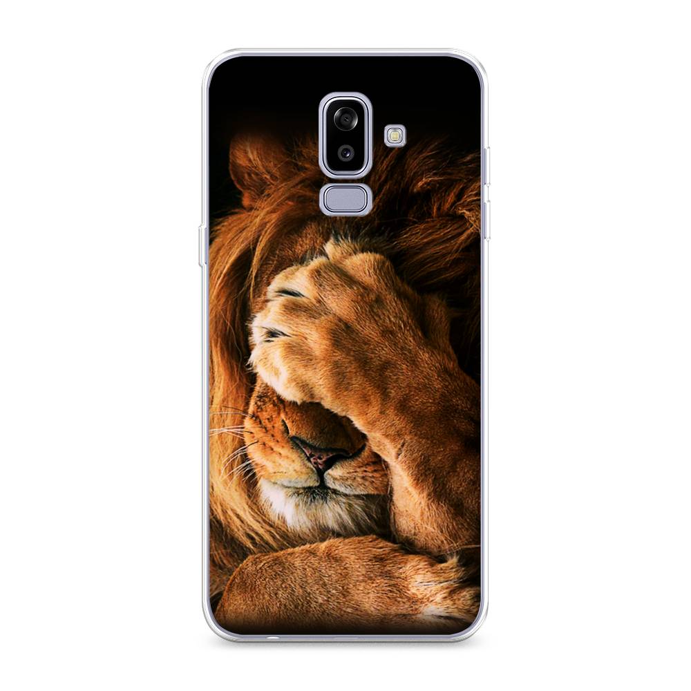 

Чехол Awog на Samsung Galaxy J8 "Львиный стыд", Коричневый;черный, 26550-1