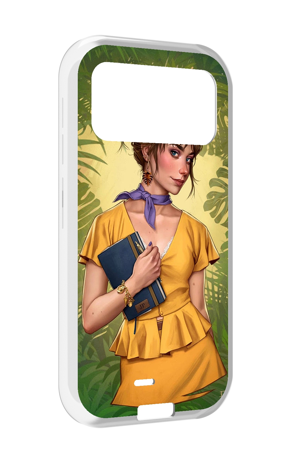 

Чехол MyPads девушка-в-зелени женский для Oukitel F150 H2022, Прозрачный, Tocco
