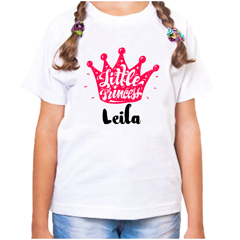 

Футболка девочке белая 38 р-р little princess лейла, Белый, fdd_little_princess_Leyla