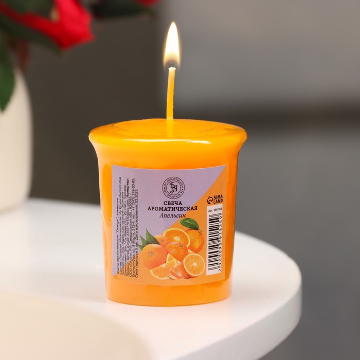 

Свеча ароматическая "Orange", апельсин, 5х4,5 см