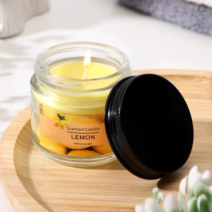 

Свеча ароматическая "Lemon", 5*5см, 140 гр