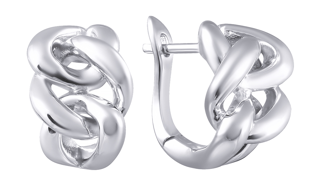 

Серьги из серебра JV SE31775-BW-SR-WG, SE31775-BW-SR-WG