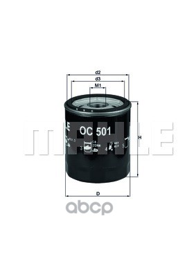 

OC501_фильтр масляный !\ Alfa 147/156/166 3.2 V6 02>, Fiat Uno 1.3D 83-92