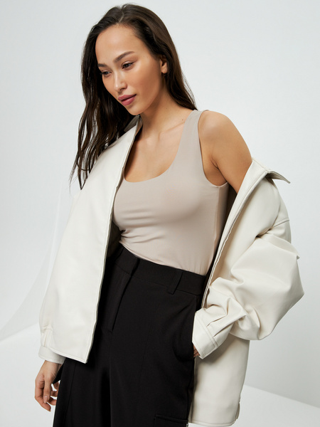 

Майка женская ZARINA 3225500400 бежевая XL, Бежевый, 3225500400