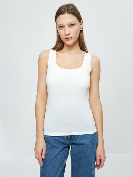 

Майка женская ZARINA 3225500400 белая XL, Белый, 3225500400