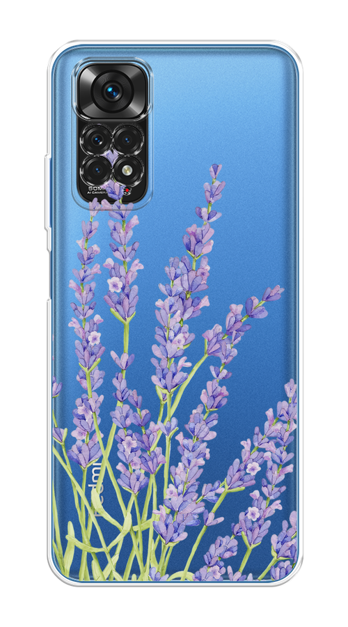 

Чехол на Xiaomi Redmi Note 11 4G Global "Лавандовые стебли", Фиолетовый;зеленый, 312850-1