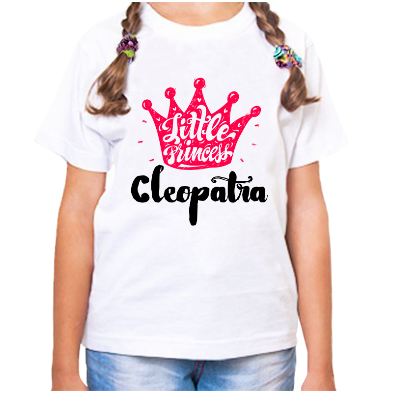 

Футболка девочке белая 38 р-р little princess клеопатра, Белый, fdd_little_princess_Kleopatra
