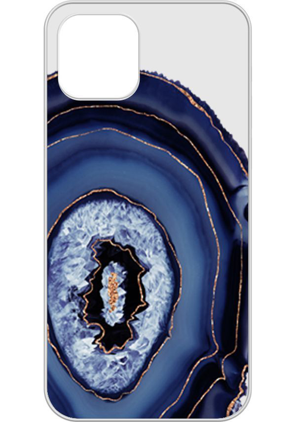 

Чехол (клип-кейс) GRESSO Air, для Apple iPhone 12/12 Pro, прозрачный/темно-синий, Air