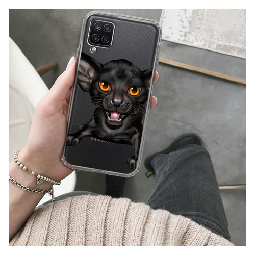 

Чехол (клип-кейс) GRESSO Air, для Samsung Galaxy A12, прозрачный/рисунок [gr17aaae9278], Air