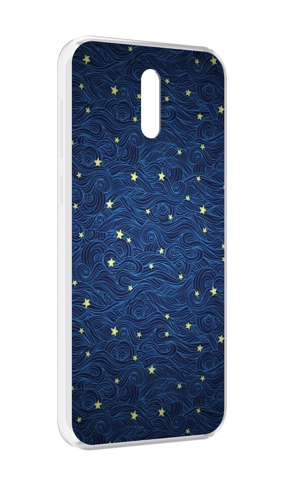 

Чехол MyPads волны с звездами акварель для Alcatel 3L (2019), Прозрачный, Tocco
