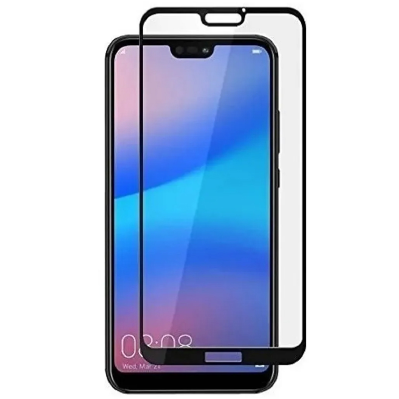 Защитное стекло на Huawei P20 Lite/Nova 3E, 3D Nano, черный, X-case