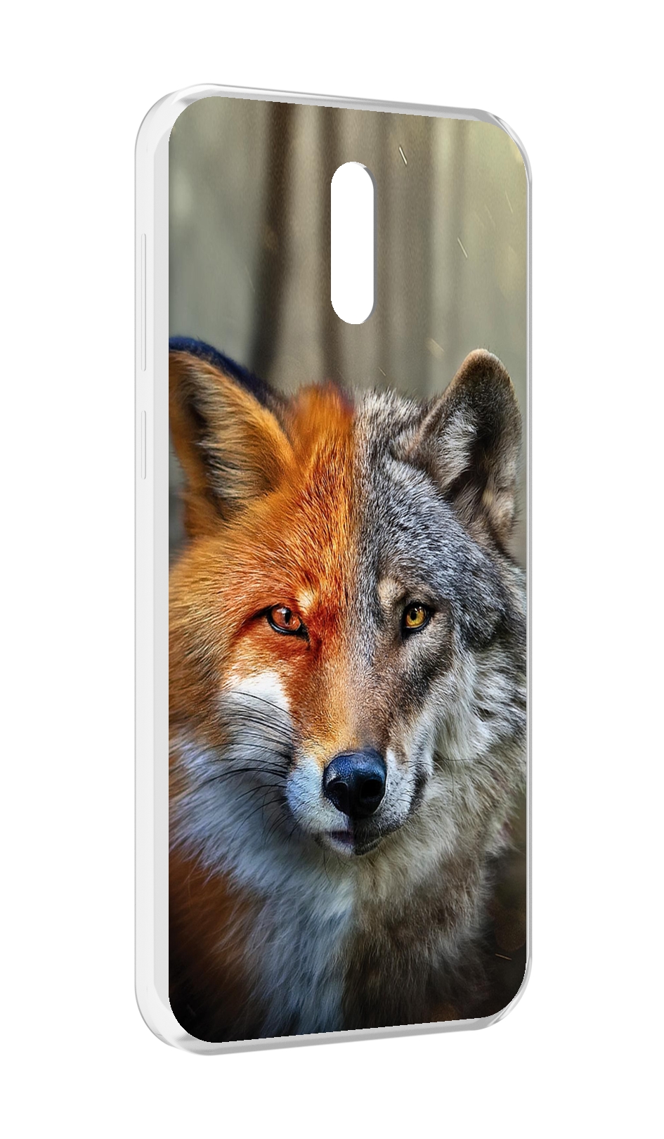 

Чехол MyPads волк-лиса для Alcatel 3L (2019), Прозрачный, Tocco