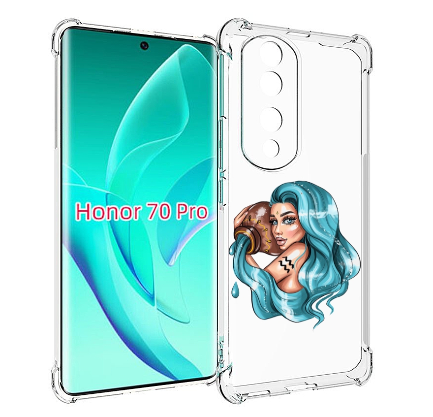 

Чехол MyPads Девушка-Водолей для Honor 70 Pro / 70 Pro Plus, Прозрачный, Tocco