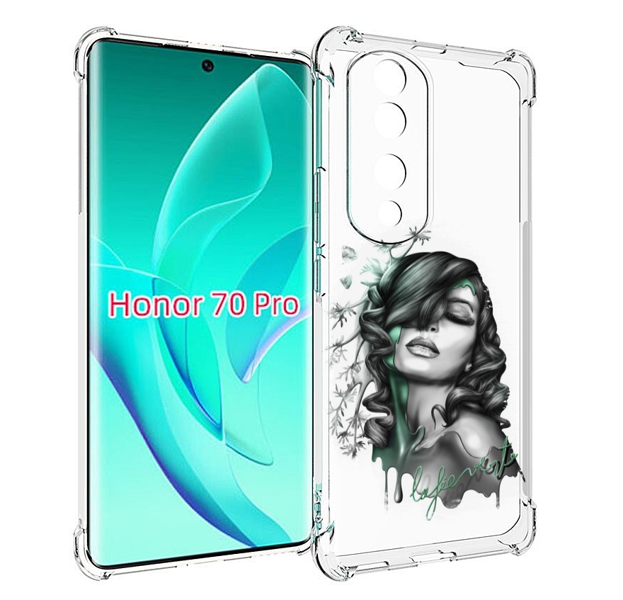 

Чехол MyPads Девушка 2 для Honor 70 Pro / 70 Pro Plus, Прозрачный, Tocco